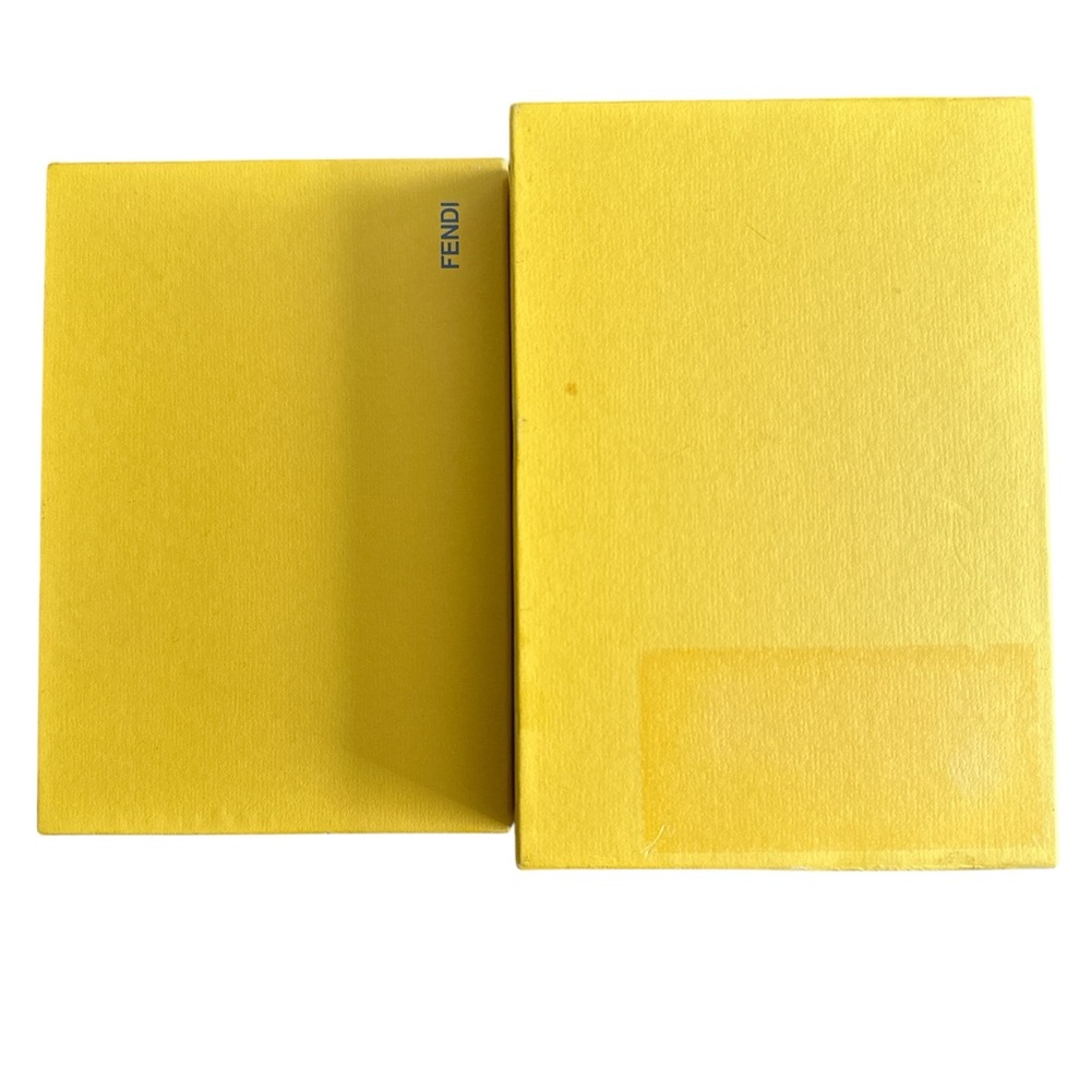 FENDI Yellow Accessory/Purse/Gift Box - Picture 4 of 5